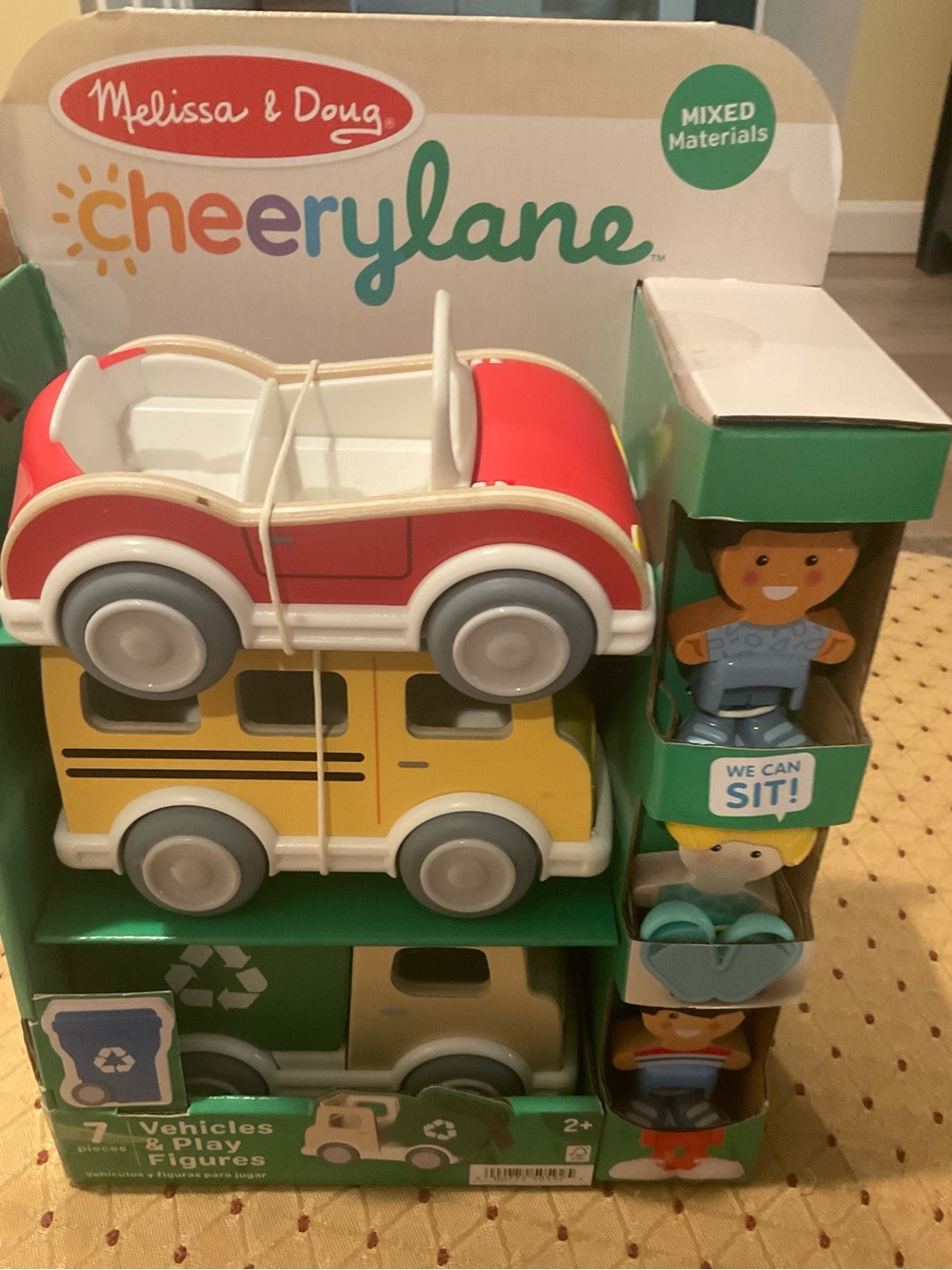 Melissa & Doug Cheery Lane Vehicle and Figures Set New
